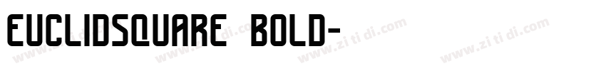 Euclidsquare bold字体转换